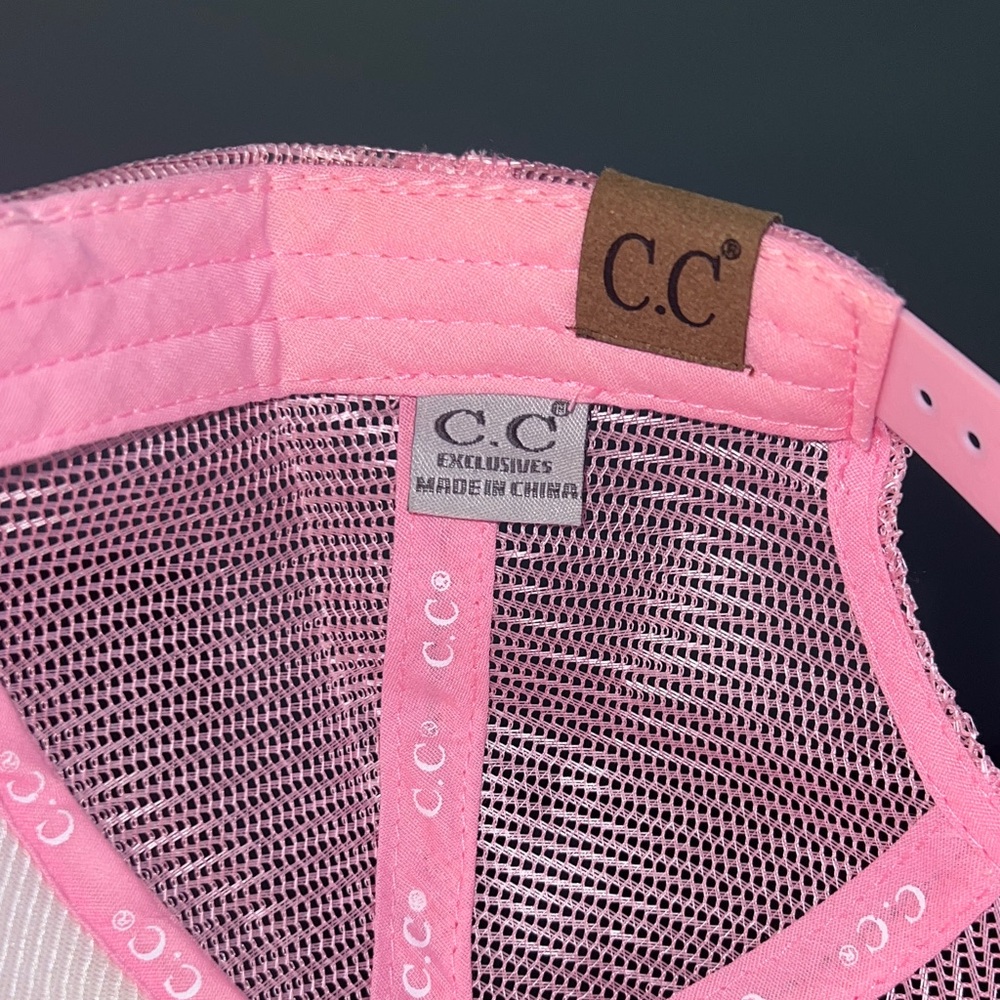 C.C Pink 'Cool Mom' Trucker Hat - Picture 10 of 10
